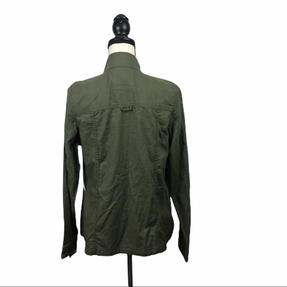 Sonoma Linen Blend Olive Green Jacket - Picture 7 of 9